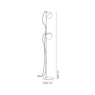Lampadaire LED Half (2 lumières)