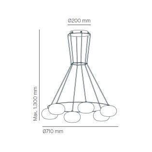 Lampe de plafond Knock (6 lumieres)