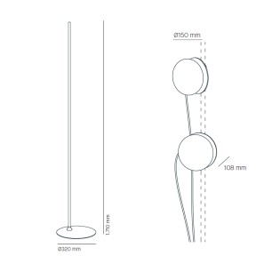 Lampadaire Knock (2 lumieres)