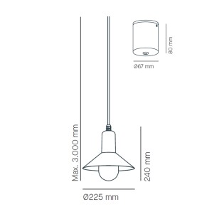 Lampe de plafond Tagomago Mini