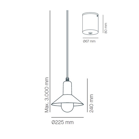Lampe de plafond Tagomago Mini