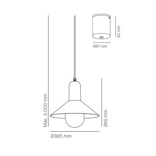 Lampe de plafond Tagomago