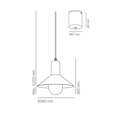Lampe de plafond Tagomago