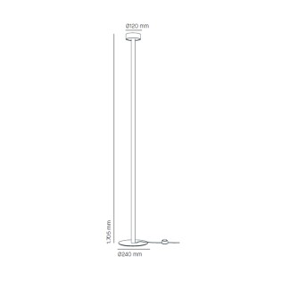 Lampadaire LED Peak Lane 170 (15W)