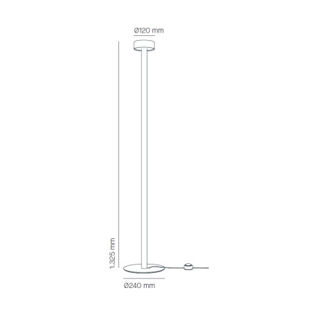 Lampadaire LED Peak Lane 132 (15W)