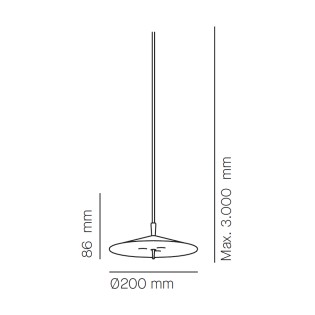 Lampe à suspension LED Pla (15W)