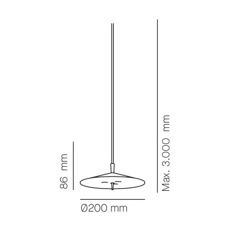 Lampe à suspension LED Pla (15W)