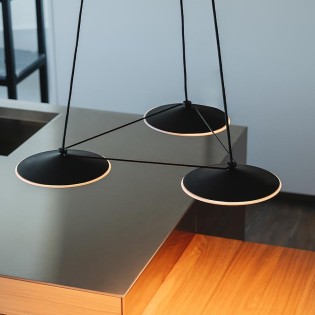 Lampe à suspension LED Pla (3x15W)
