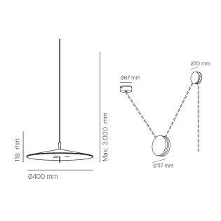 copy of Lampe à suspension LED Pla (21W)
