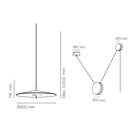 copy of Lampe à suspension LED Pla (21W)