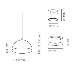 Lampe de plafond Nod