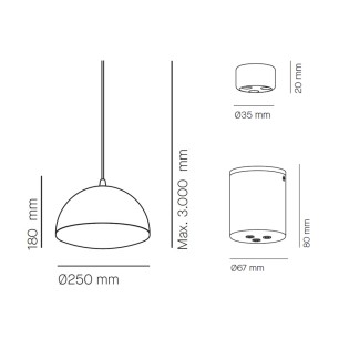 Lampe de plafond Nod (3 lumieres)