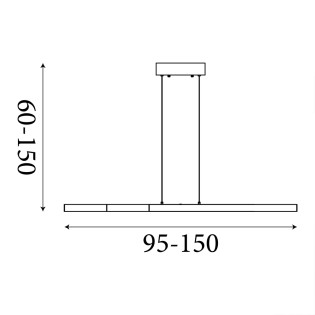Lampe de plafond LED Linear CCT (39W)