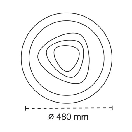 Plafonnier LED Togo CCT Dim (110W)