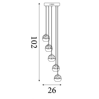 Lampe suspendue LED Iceball (30W)