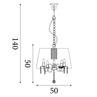 Lampe de plafond Venetian (5 lumieres)
