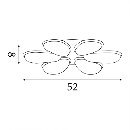 Plafonnier LED Lori (48W)