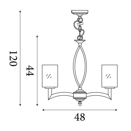 Lustre Gina (5 lumieres)