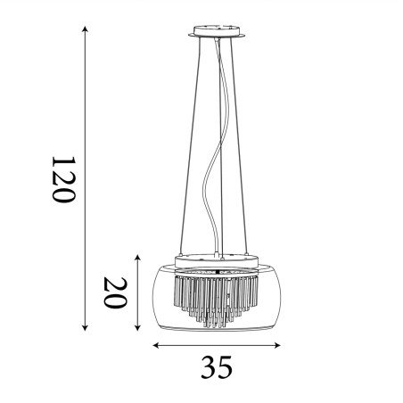 Lampe de plafond Curva