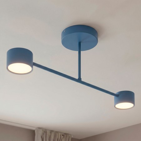 Plafonnier Tanfa Bleu (2 lumières)