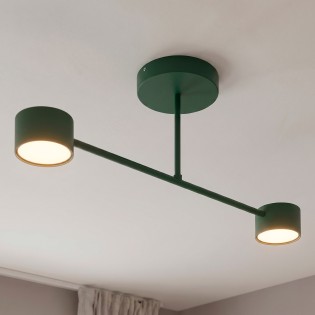 Plafonnier Tanfa Vert Olive (2 lumières)