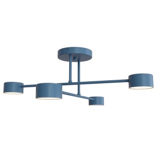 Plafonnier Tanfa Bleu (4 lumières)