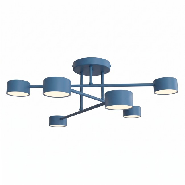 Plafonnier Tanfa Bleu (6 lumières)