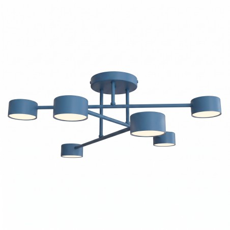 Plafonnier Tanfa Bleu (6 lumières)