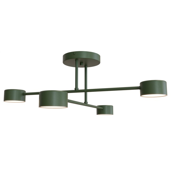 Plafonnier Tanfa Vert Olive (4 lumières)