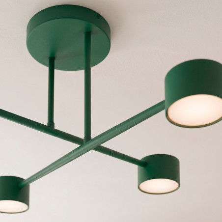 Plafonnier Tanfa Vert Olive (4 lumières)