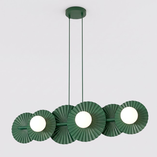 Lampe de plafond Drino Vert Olive (6 lumières)