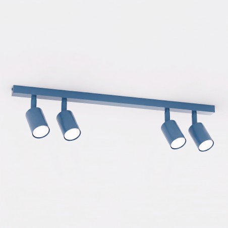 Plafonnier Dongor Bleu (4 lumières)