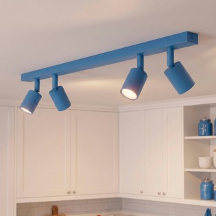 Plafonnier Dongor Bleu (4 lumières)