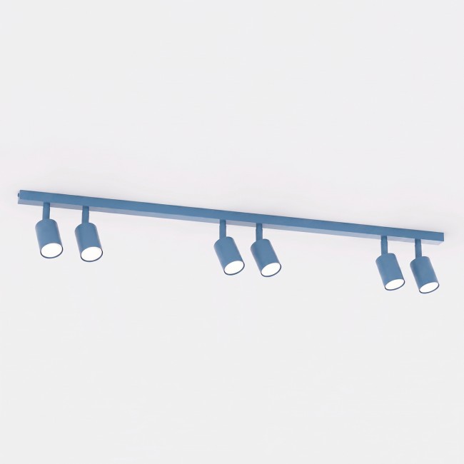 Plafonnier Dongor Bleu (6 lumières)