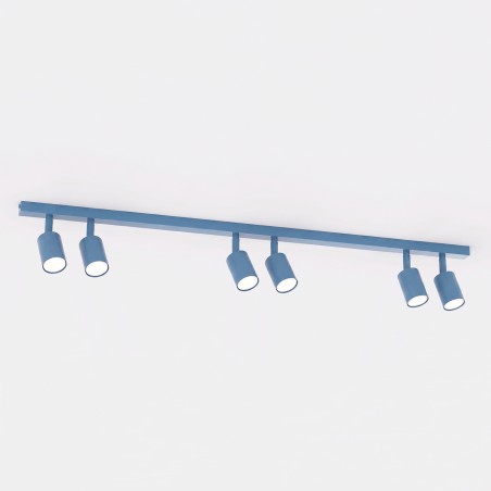 Plafonnier Dongor Bleu (6 lumières)