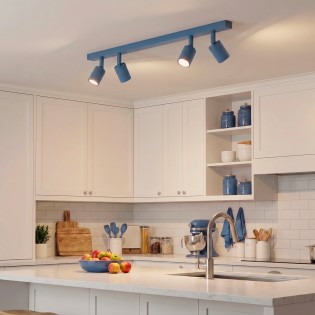 Plafonnier Dongor Bleu (4 lumières)