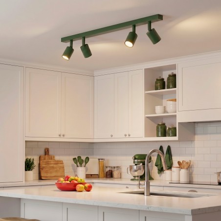 Plafonnier Dongor Vert Olive (4 lumières)