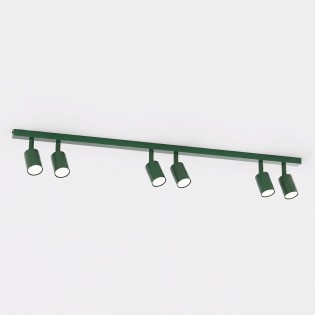 Plafonnier Dongor Vert Olive (6 lumières)