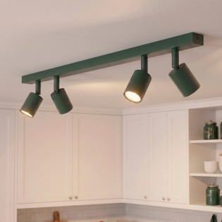 Plafonnier Dongor Vert Olive (4 lumières)