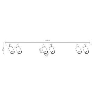 Plafonnier Dongor Vert Olive (6 lumières)