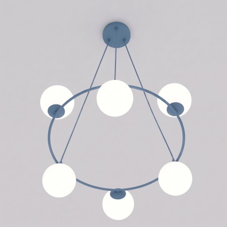 Lampe de plafond Laster Bleue (6 lumières)