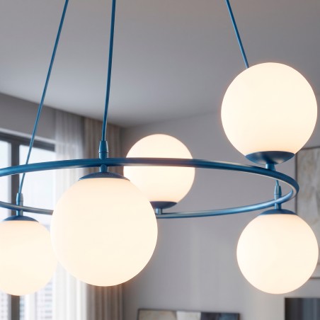 Lampe de plafond Laster Bleue (6 lumières)
