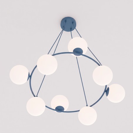 Lampe de plafond Laster Bleue (8 lumières)