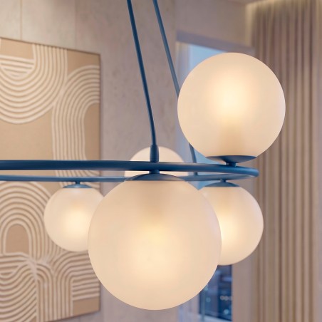 Lampe de plafond Laster Bleue (8 lumières)