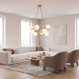 Lampe de plafond Laster Coral (8 lumières)