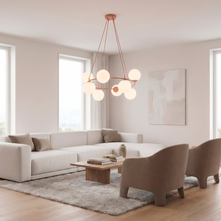 Lampe de plafond Laster Coral (8 lumières)