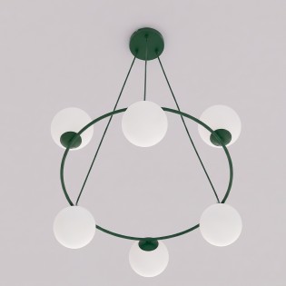 Lampe de plafond Laster Vert Olive (6 lumières)