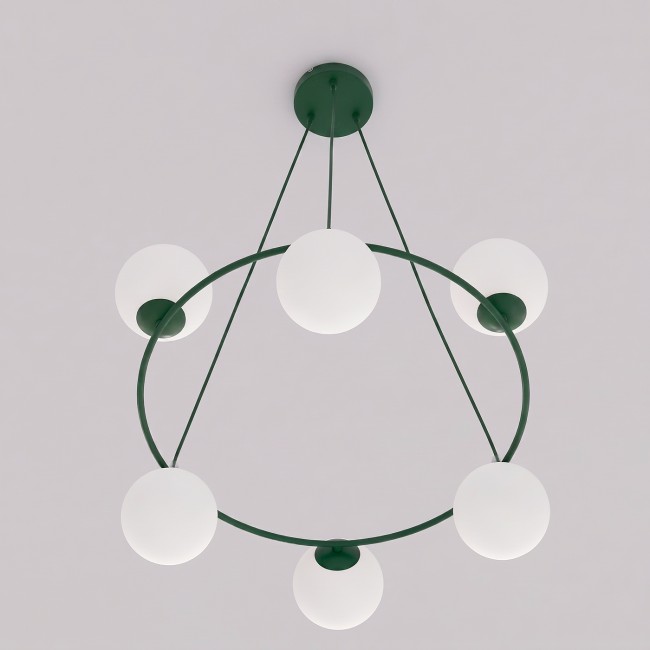Lampe de plafond Laster Vert Olive (6 lumières)