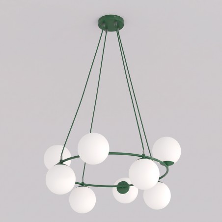 Lampe de plafond Laster Vert Olive (8 lumières)
