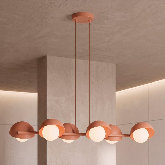 Lampe de plafond Nordessa Coral (6 lumières)